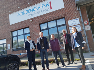 Besuch Der B Rgermeisterin Fr Ndenberger Drahtwerk Gmbh Vom Hofe Group